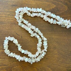 Long strand rose quartz gemstones for jewelry making 🩷🌸